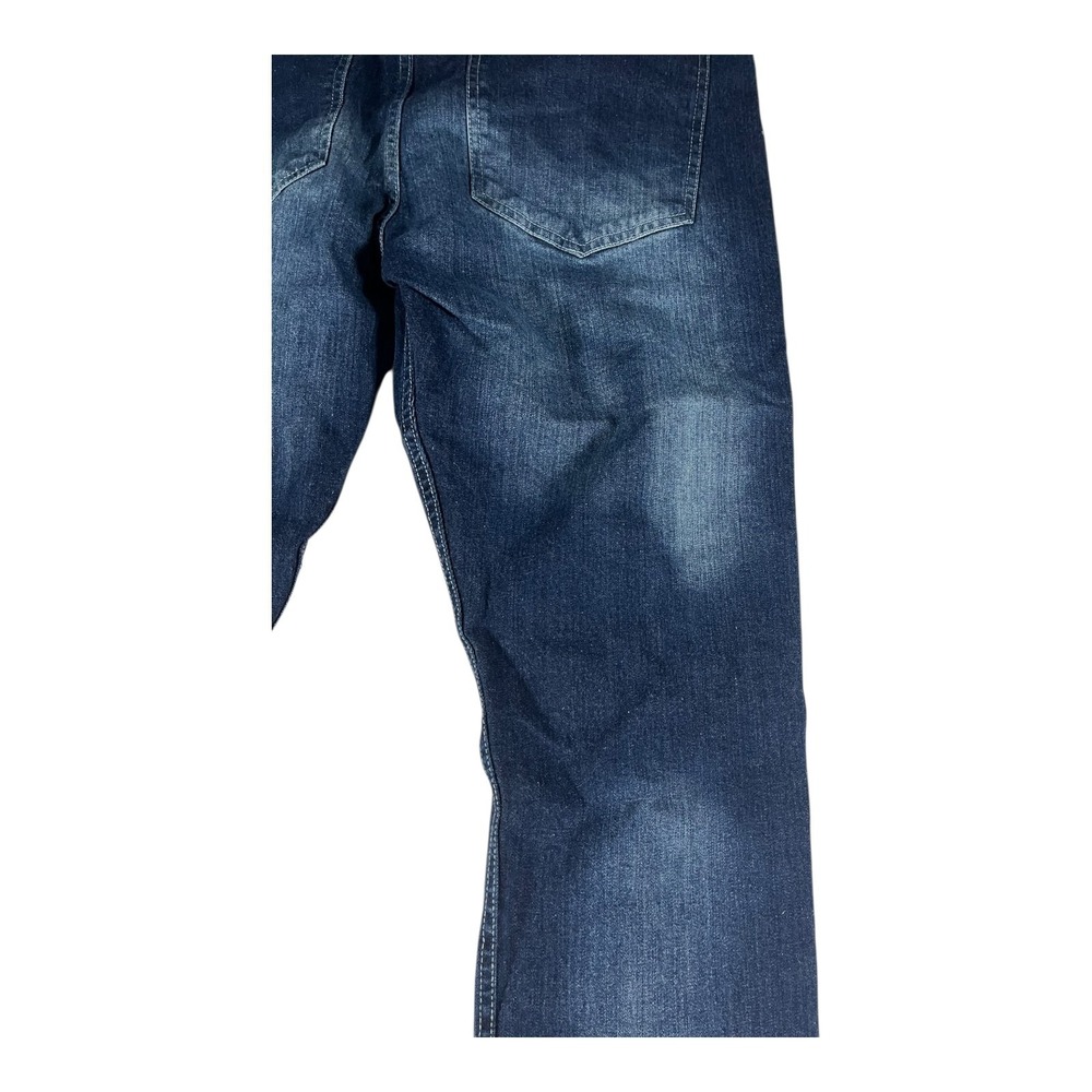 Dash Denim Men's Slim Fit Distressed Ripped Dark Wash Jeans Size 46x32 - Picture 14 of 16